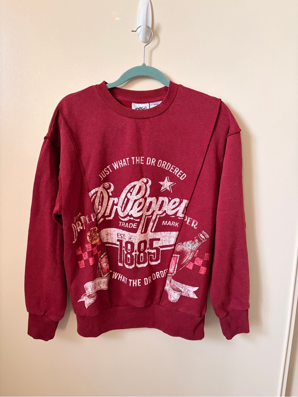 Dr Pepper Crewneck Red Sweatshirt S-M
